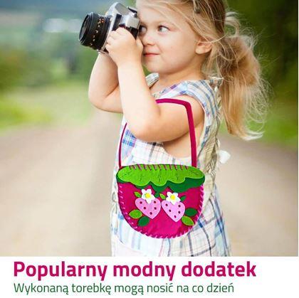 Obrázok z Súprava na výrobu kabelky pre deti  -  jahoda