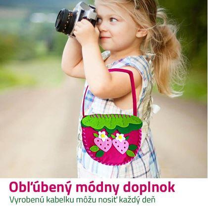 Obrázok z Súprava na výrobu kabelky pre deti  -  jahoda