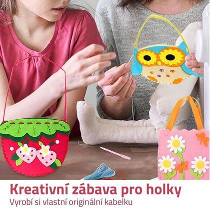 Obrázok z Súprava na výrobu kabelky pre deti  -  jahoda