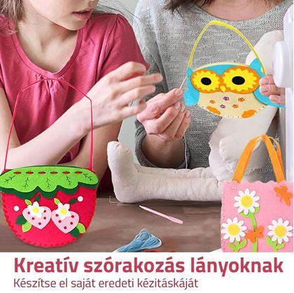 Obrázok z Súprava na výrobu kabelky pre deti  -  jahoda