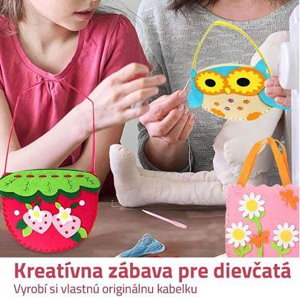 Obrázok z Súprava na výrobu kabelky pre deti  -  jahoda