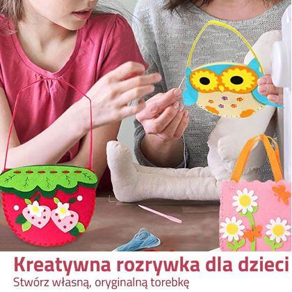 Obrázok z Súprava na výrobu kabelky pre deti  -  jahoda