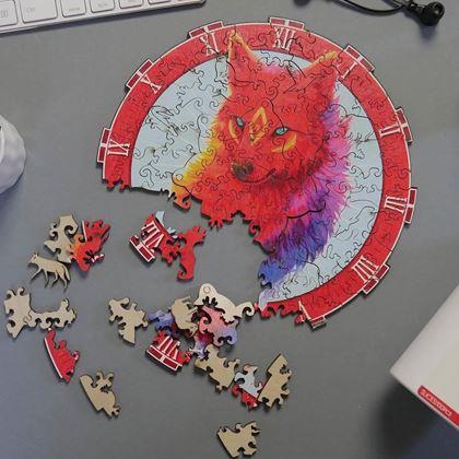 Obrázok z Drevené zvieracia puzzle - vlk