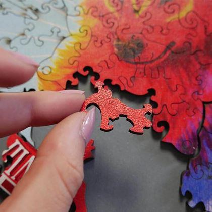 Obrázok z Drevené zvieracia puzzle - vlk