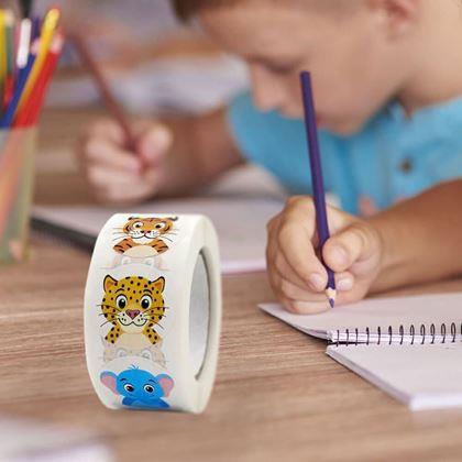 Obrázok z Samolepky pre deti 500 ks - veselé zvieratká