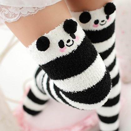 Obrázok z Teplé veselé nadkolienky - panda