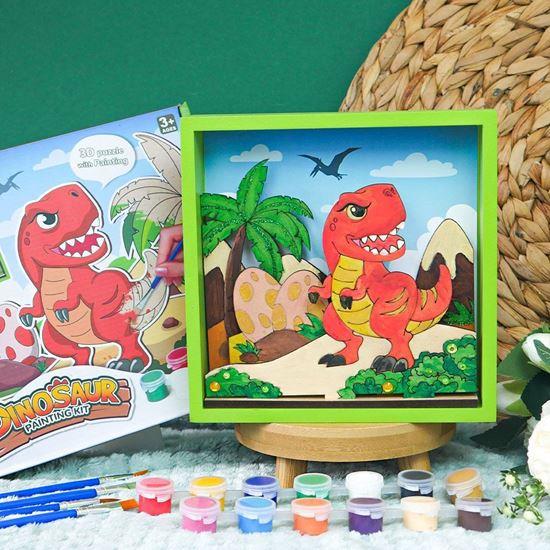 Obrázok z Súprava na výrobu 3D obrázku  -  dinosaury