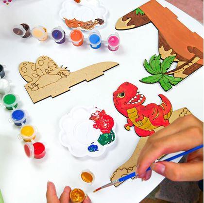Obrázok z Súprava na výrobu 3D obrázku  -  dinosaury
