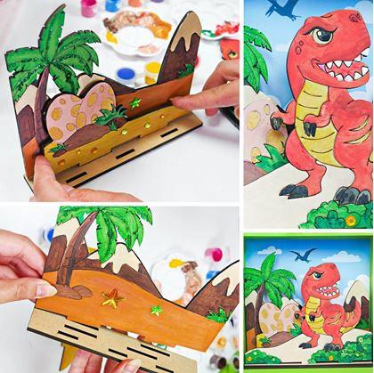 Obrázok z Súprava na výrobu 3D obrázku  -  dinosaury
