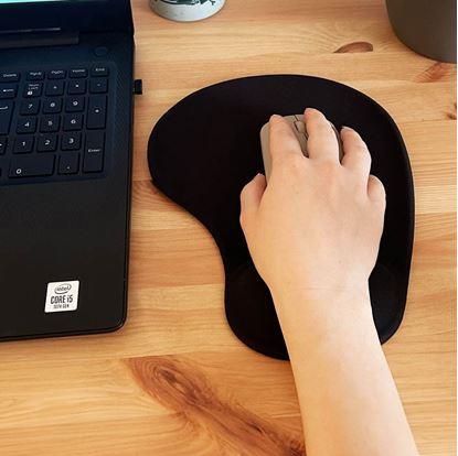 Obrázok Ergonomická podložka pod myš  -  čierna