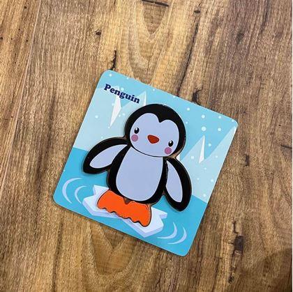 Obrázok z Drevené puzzle pre najmenších  -  tučniak