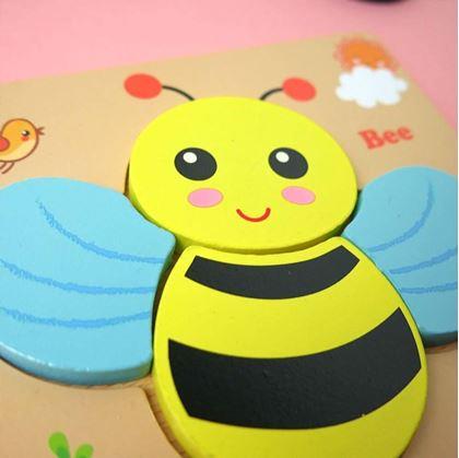 Obrázok z Drevené puzzle pre najmenších  -  včielka