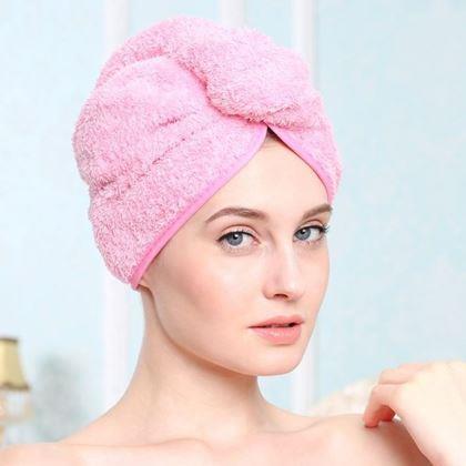 Obrázok z Rýchloschnúci turban na hlavu - ružový