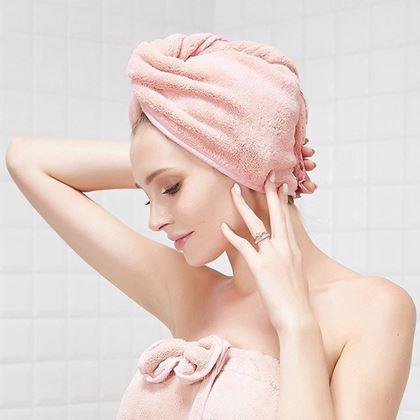 Obrázok z Rýchloschnúci turban na hlavu - ružový