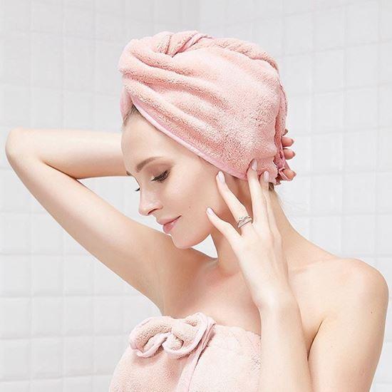 Obrázok z Rýchloschnúci turban na hlavu - ružový
