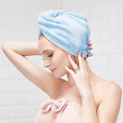 Obrázok z Rýchloschnúci turban na hlavu - modrý