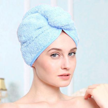 Obrázok z Rýchloschnúci turban na hlavu - modrý