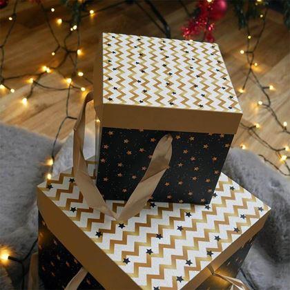 Obrázok z Darčeková krabička 15 cm  - hviezdy