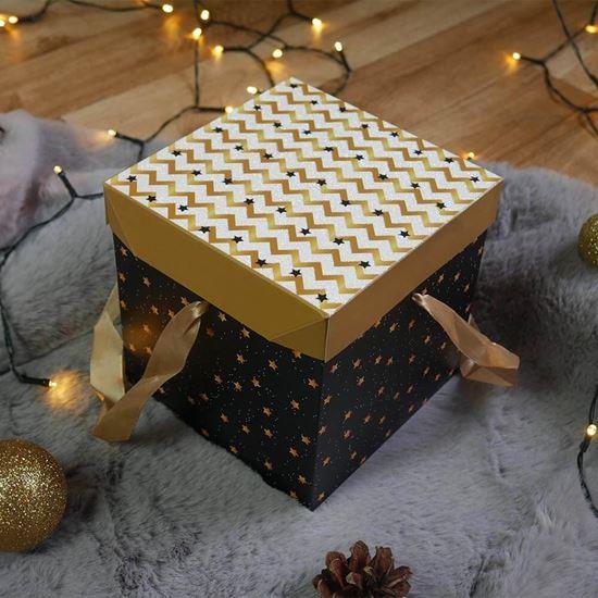 Obrázok z Darčeková krabička 15 cm  - hviezdy