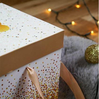 Obrázok z Darčeková krabička 15 cm  - trblietky