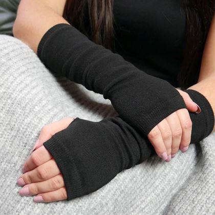 Obrázok z Hrejivé návleky na ruky - čierne