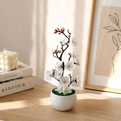 Obrázok z Umelá sakura v kvetináči - 30 cm
