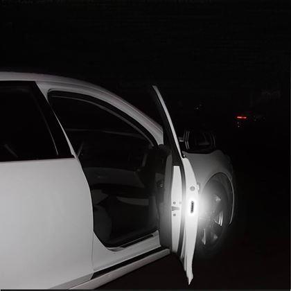 Obrázok z Reflexné samolepky na auto 4 ks  -  biele