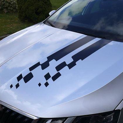 Obrázok z Samolepka na auto  -  pruhy prerušované čierne