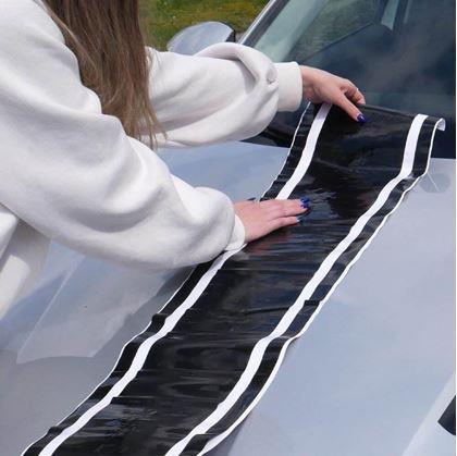 Obrázok z Samolepka na auto  -  pruhy čierne