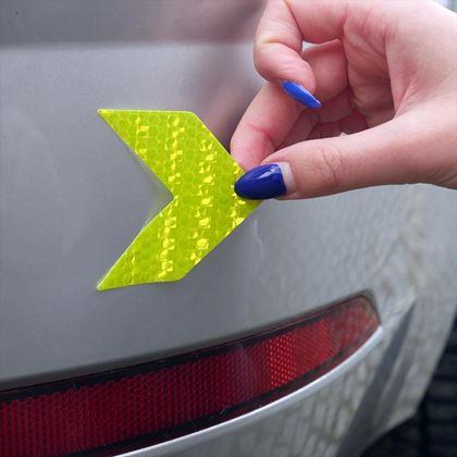 Obrázok z Samolepky na auto -  žlté šípky