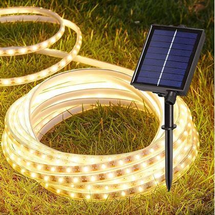 Obrázok z Solárna LED páska 3 m  -  teplá biela