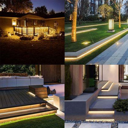Obrázok z Solárna LED páska 5 m  -  teplá biela