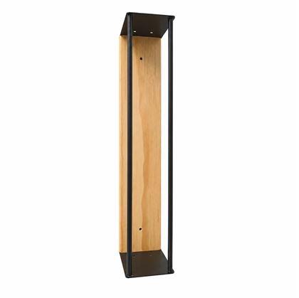 Obrázok z Nástenný držiak na uteráky drevo/kov 40 cm