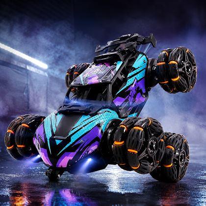 Obrázok z RC športové transformujúce auto na diaľkové ovládanie – 360° rotácia, LED a dymové efekty