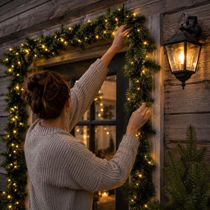 Obrázok z Vianočná LED svietiaca girlanda - 5,7 m