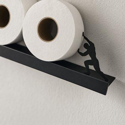 Obrázok z Vtipný kovový držiak na toaletný papier